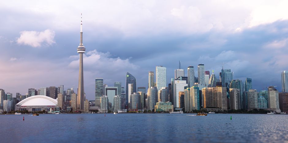 The Toronto financial district skyline representing Canadian financial markets