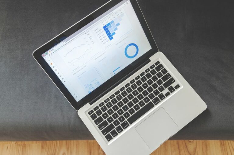 A digital financial dashboard displaying real-time business metrics and charts
