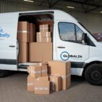 A busy e-commerce shipping fulfillment center with packages