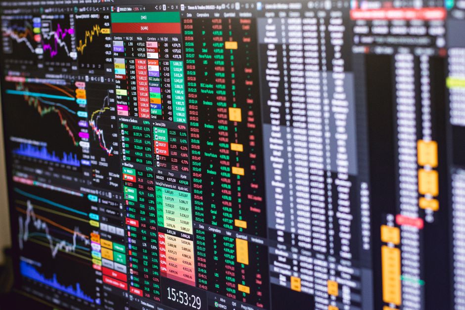 A financial trading screen displaying derivatives and options market pricing.