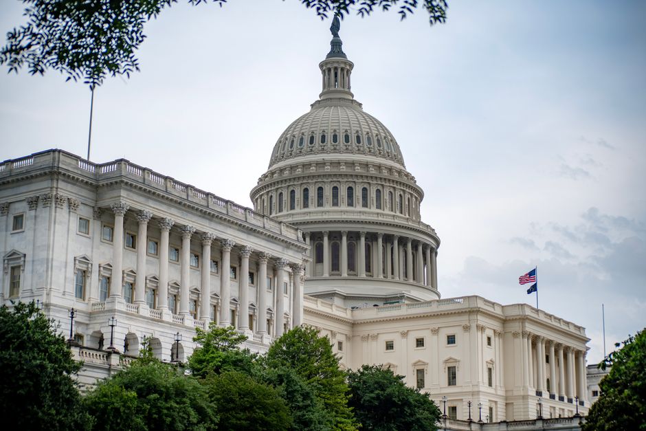 The SEC headquarters or government building representing financial oversight.