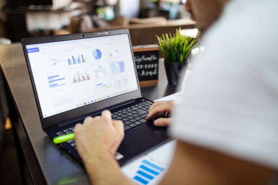 An accounting spreadsheet showing payroll totals and adjustments.