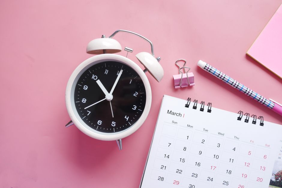 A business compliance calendar showing mandatory annual and interim FASB effective dates